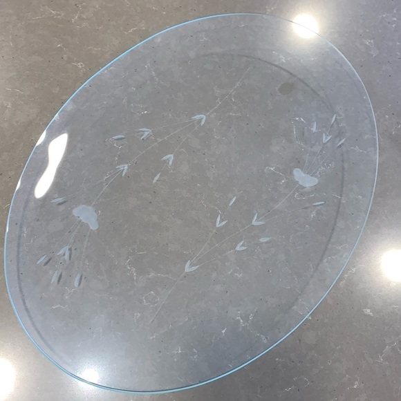 Princess House Other - Vtg Princess House Heritage Crystal Large Oval Serving Platter 18.5” x 13
